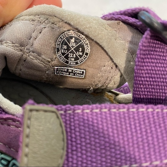 Keen Newport H2 Sandals purple Big Kids Girls 4 - Picture 7 of 7